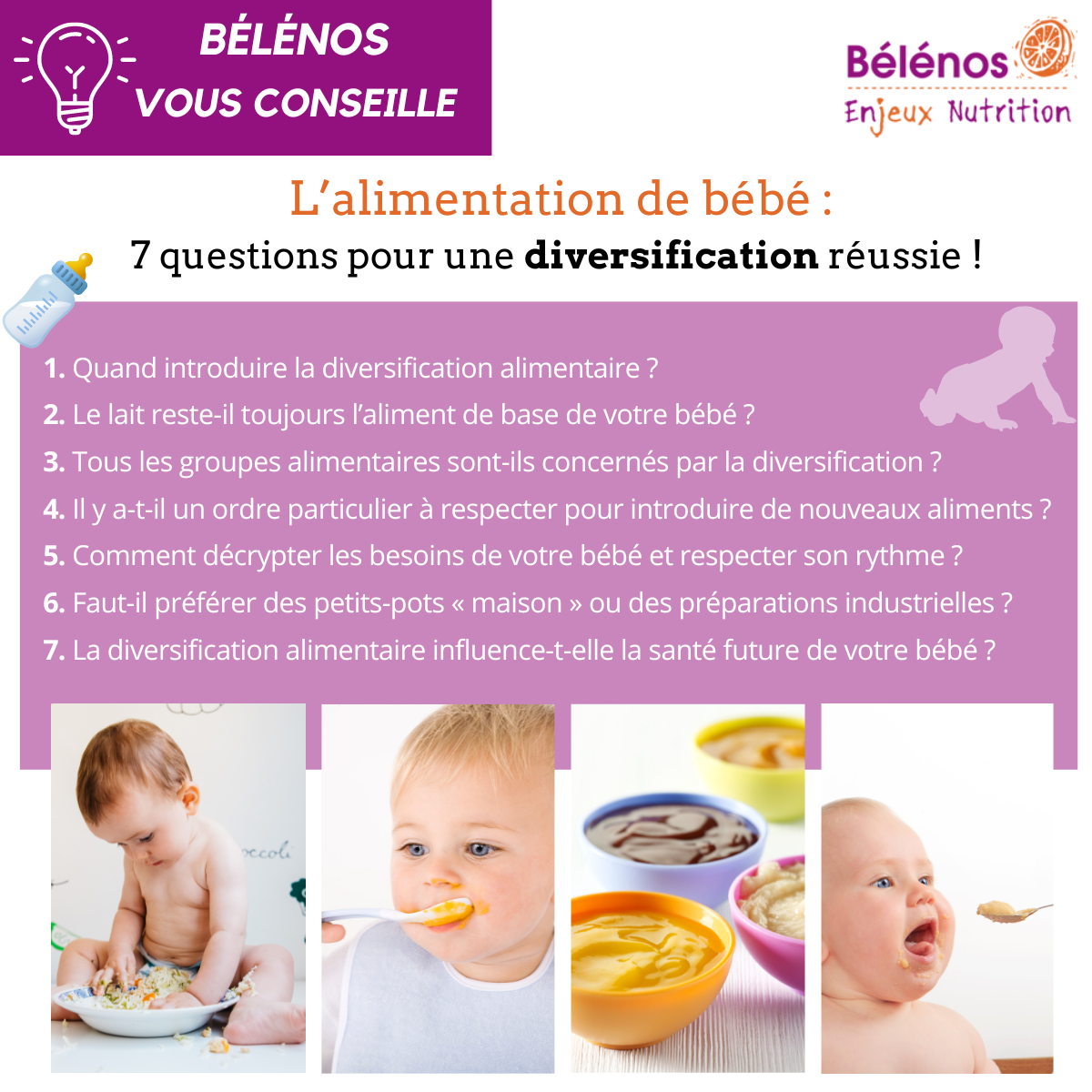 Diversification alimentaire nourrisson