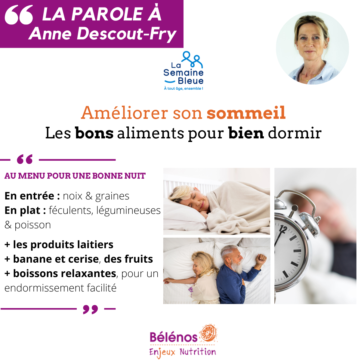 les bons aliments pour bien dormir
