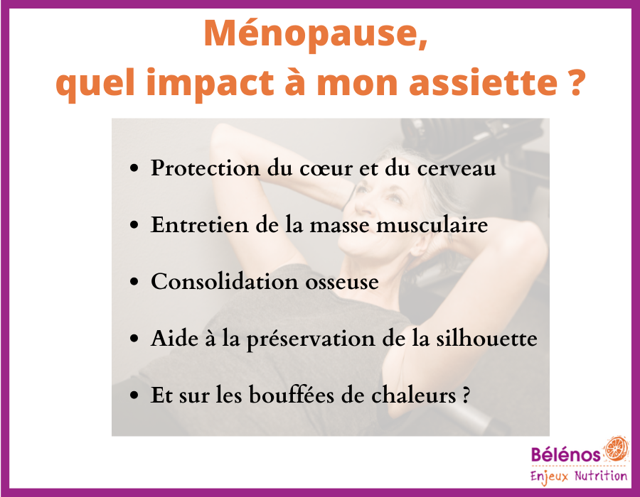 Ménopause impact de lassiette