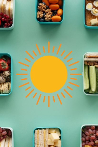lunchbox d'été saines et fraîches